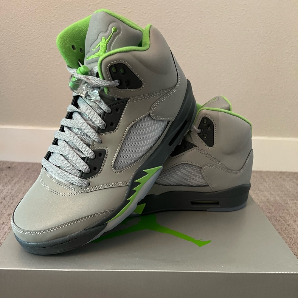 Brand New Air Jordan 5 Green Bean 2022